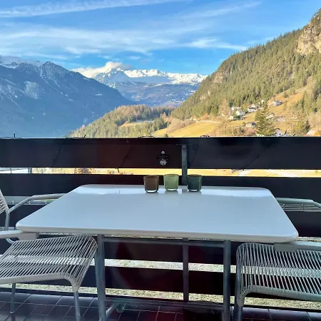 Sonnige Panorama Aussicht Bei Davos Lenzerheide *