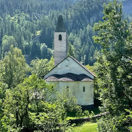 Sonnige Panorama Aussicht Bei Davos Lenzerheide *