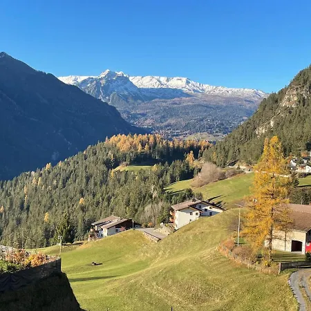 Sonnige Panorama Aussicht Bei Davos Lenzerheide *