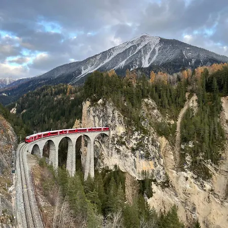 Sonnige Panorama Aussicht Bei Davos Lenzerheide דירה